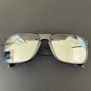 Oakley Holbrook Sunglasses - Matte Black Frame - Polarized Mirror lenses